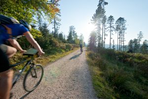 Cycling in the Mountains.